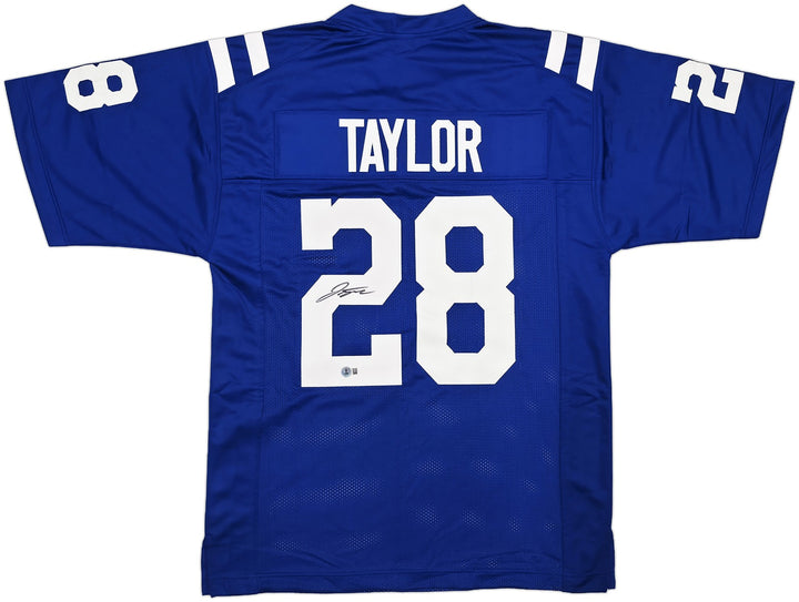 Indianapolis Colts Jonathan Taylor Autographed Blue Jersey Beckett Witness