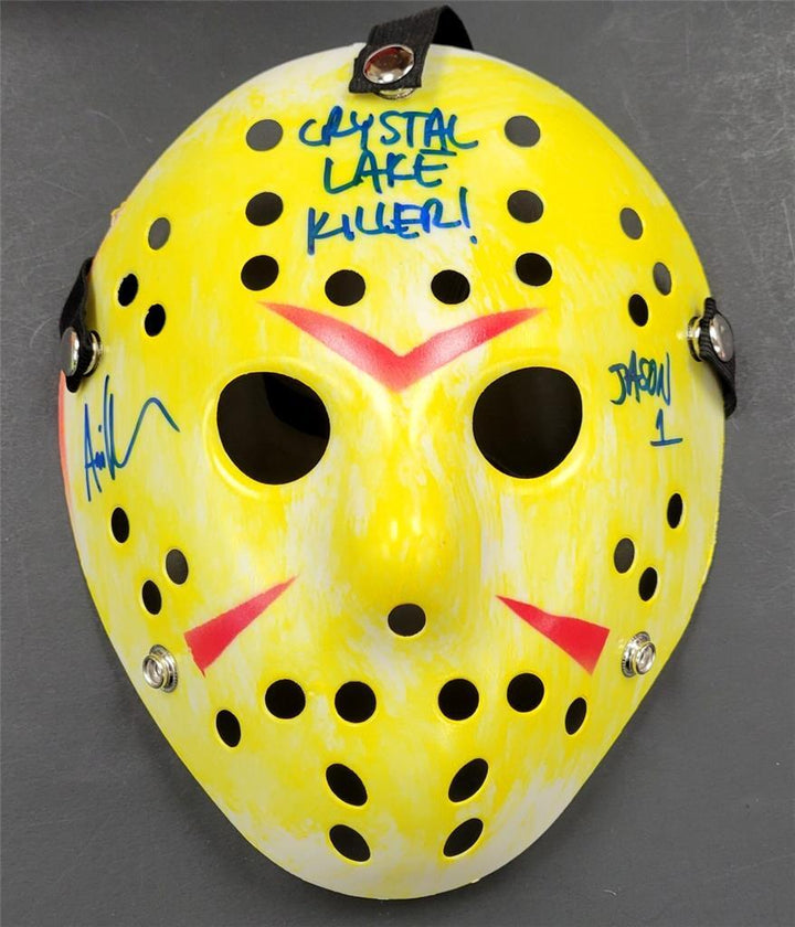 Ari Lehman signed Crystal Lake Killer Friday the 13th Mask autograph Beckett BAS