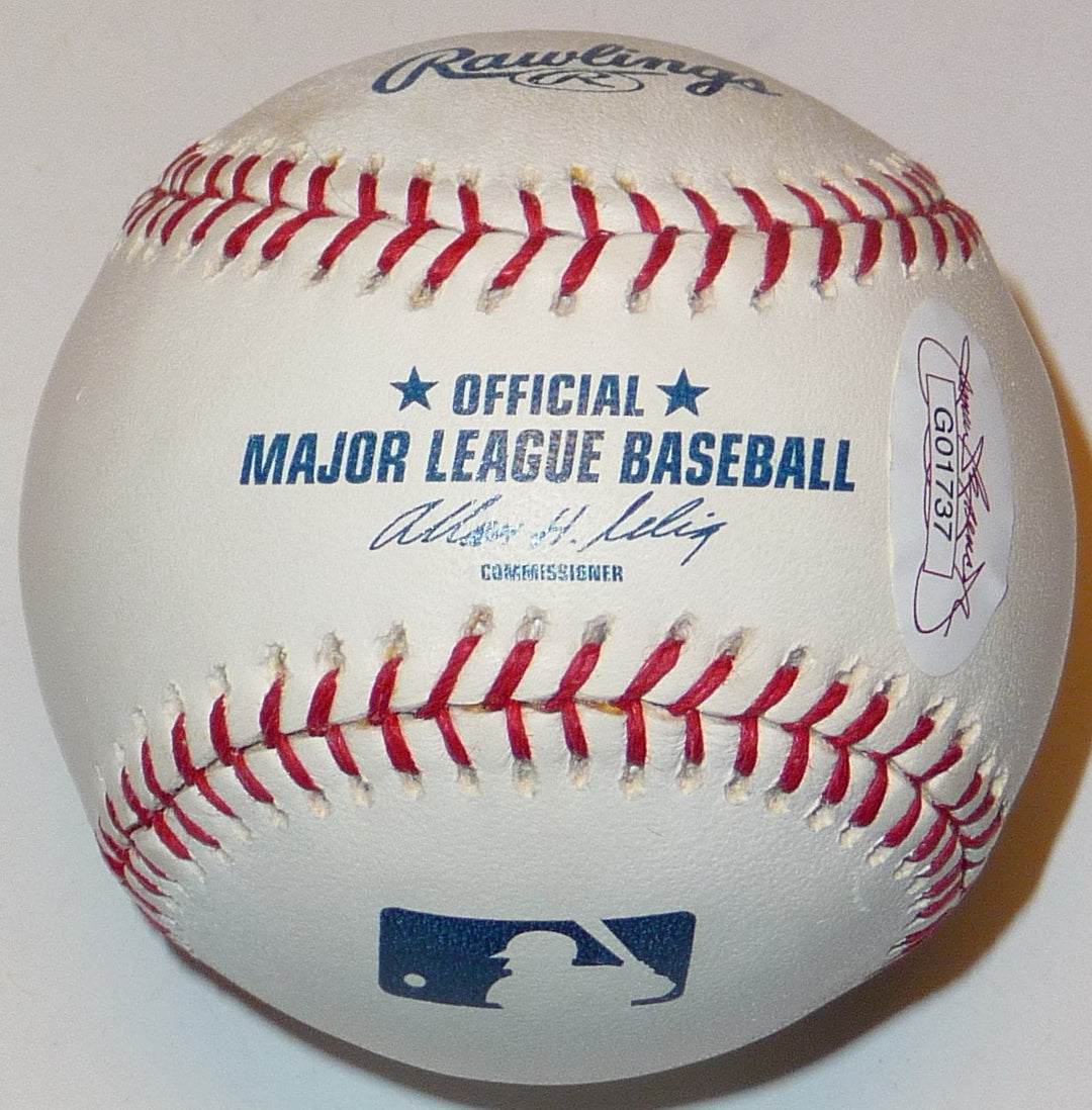 TRAVIS HAFNER + RYAN GARKO DUAL SIGNED ROMLB BASEBALL CLEVELAND INDIANS YANKEES