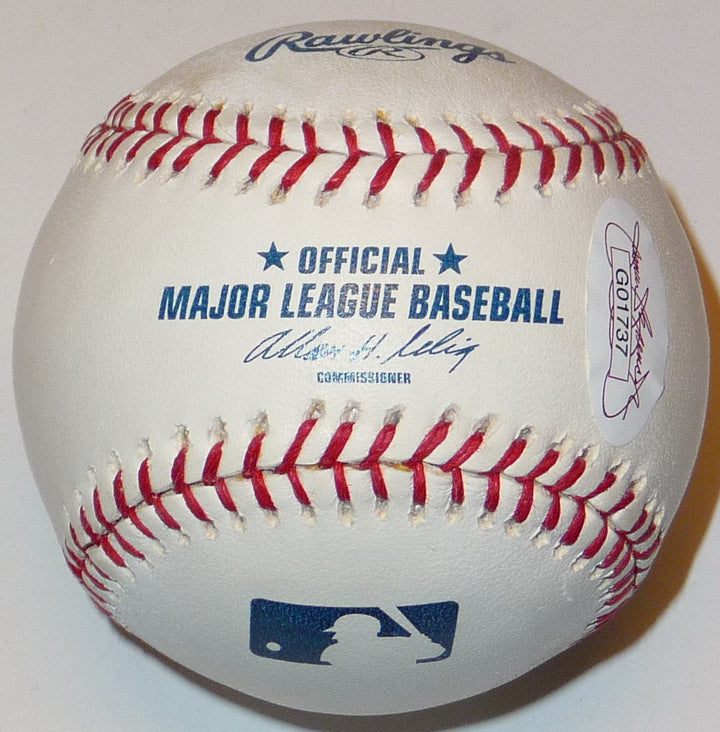 TRAVIS HAFNER + RYAN GARKO DUAL SIGNED ROMLB BASEBALL CLEVELAND INDIANS YANKEES