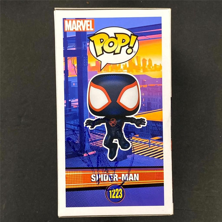 Artists Hawkins, J. Dos Santos, Thompson signed Spider-Verse Funko Pop auto JSA