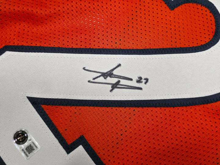Denver Broncos Steve Atwater Signed Orange Jersey Beckett BAS Witness