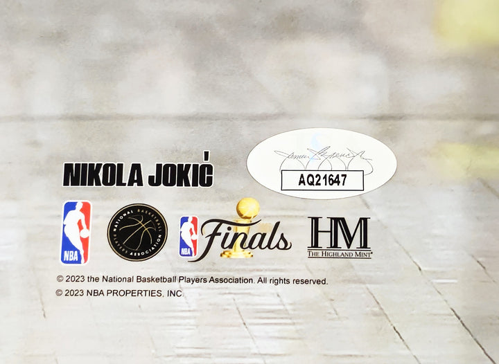 Nikola Jokic Autographed Signed 16x20 Photo Denver Nuggets 2023 NBA Finals JSA