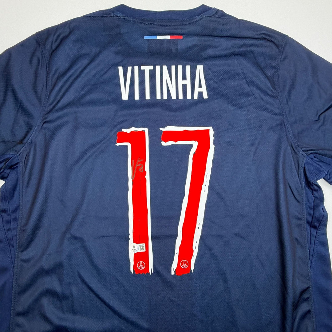 Autographed/Signed Vitinha PSG Paris Saint Germain Jersey Beckett COA $2