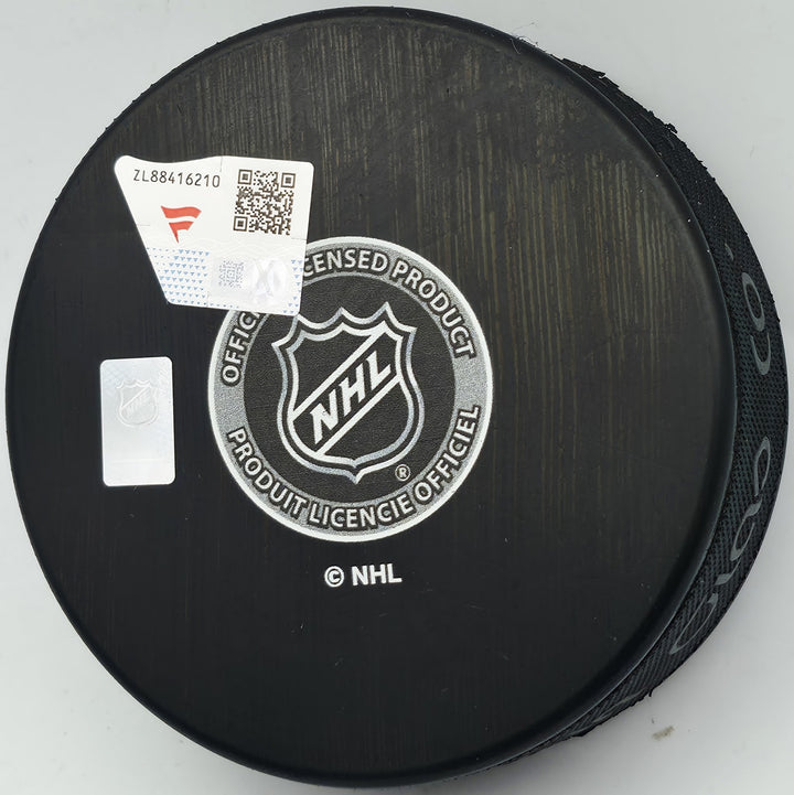 Alex Ovechkin Signed Capitals Logo Puck Capitals "895G 4.6.25" Fanatics Holo