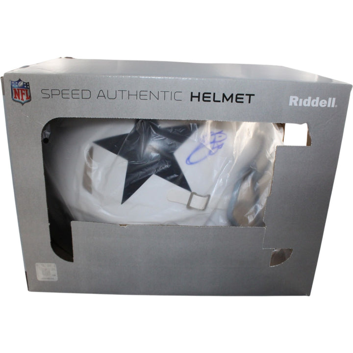 Emmitt Smith Autographed Dallas Cowboys Authentic TB Helmet Beckett WIT 55280