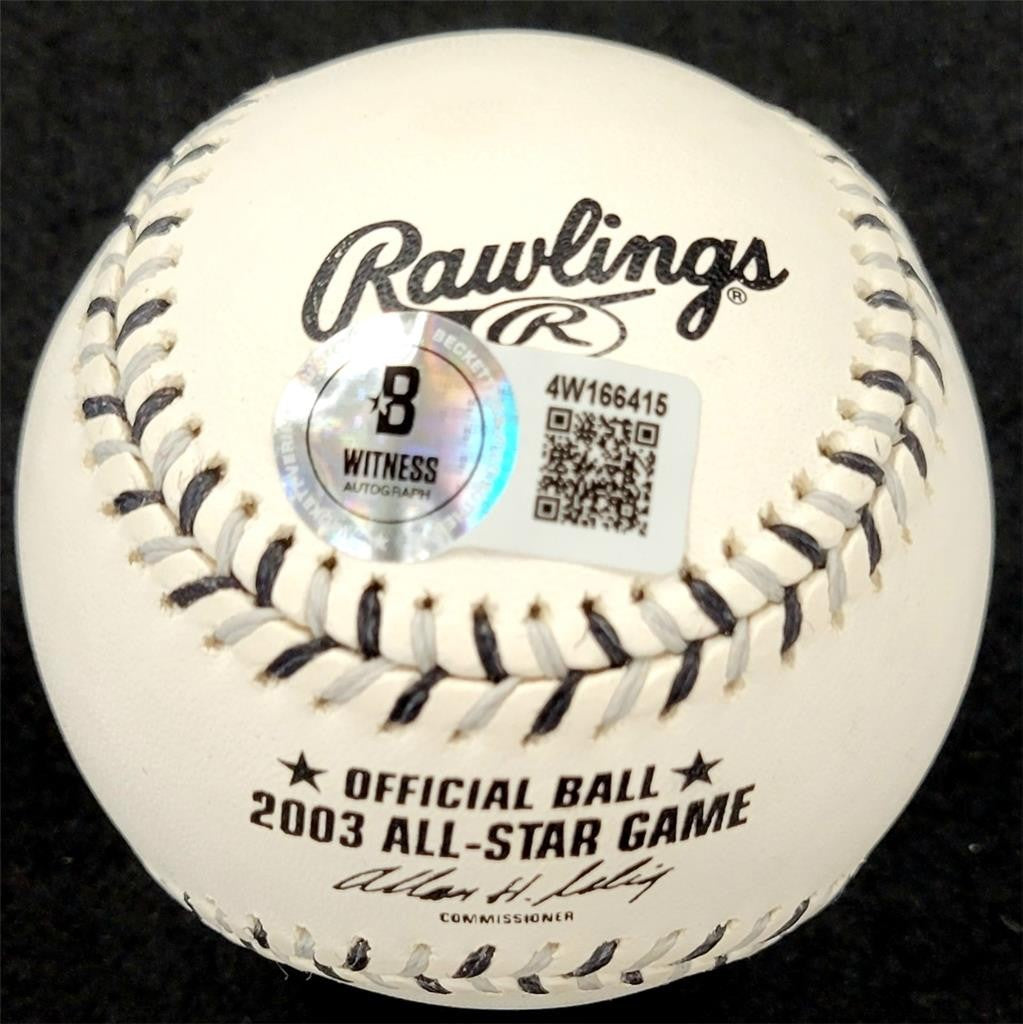 Shigetoshi Hasegawa signed 2003 ASG All Star Baseball Kanji auto ~ BAS Beckett