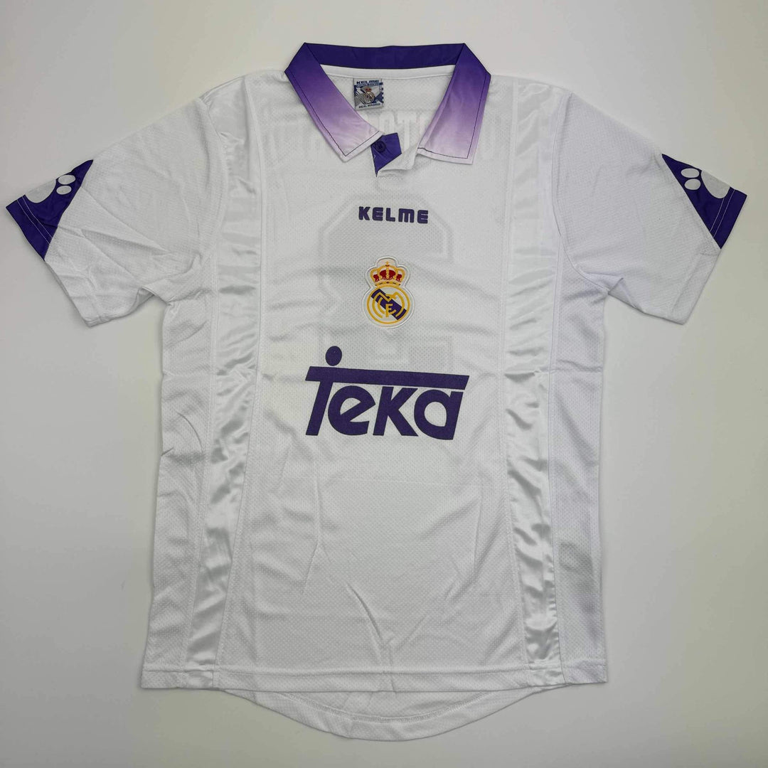 Autographed/Signed Roberto Carlos Real Madrid White Soccer Jersey Beckett COA
