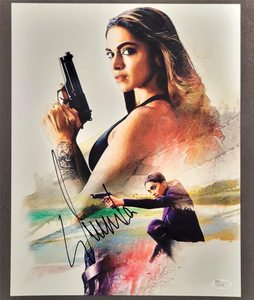 Deepika Padukone signed xXx Xander Cage 11x14 photo poster autograph JSA sticker