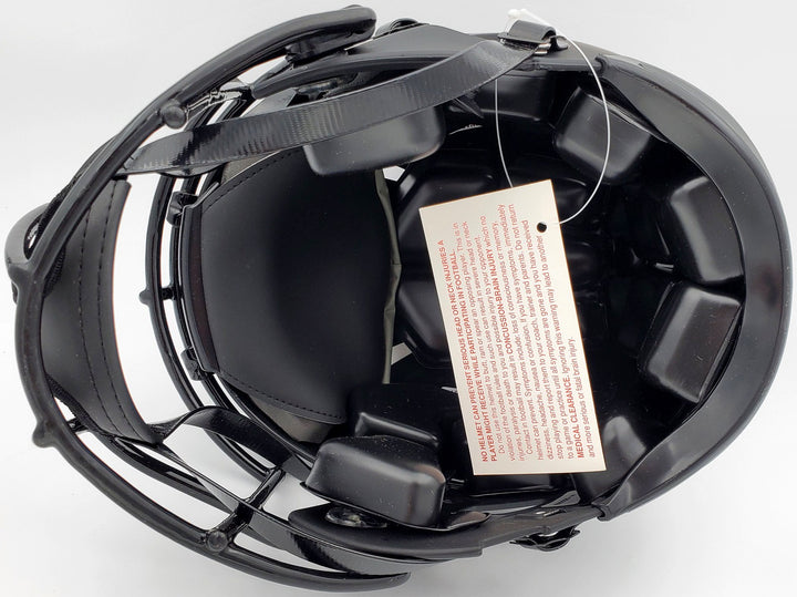 Roger Staubach Auto Eclipse Black Cowboys Full Size Authentic Spd Helmet Beckett