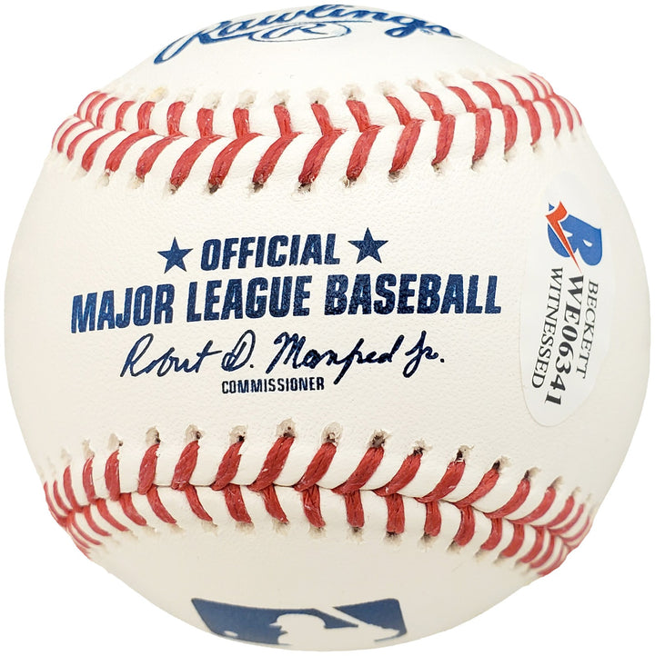 Shane Bieber Signed Official MLB Baseball Cleveland Indians "Not Justin" Beckett