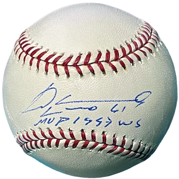 Livan Hernandez signed Official Rawlings Major League Baseball #61 & MVP 1997 WS