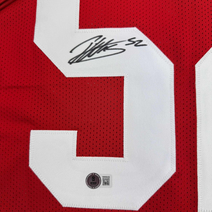 Autographed/Signed Patrick Willis San Francisco Red Jersey Beckett COA