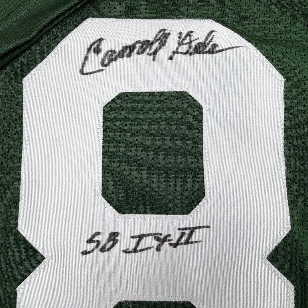 Framed Autographed Carroll Dale 35x39 Green Bay Green Football Jersey JSA COA