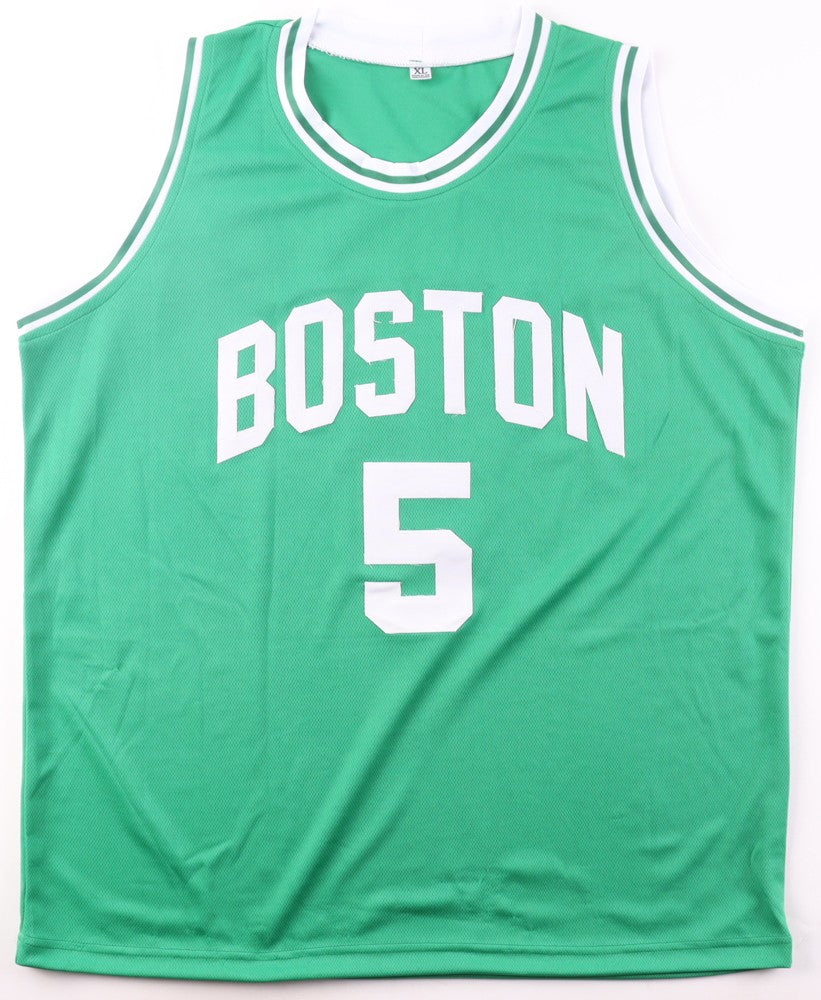 Kevin Garnett Boston Signed Green Basketball Jersey JSA QR