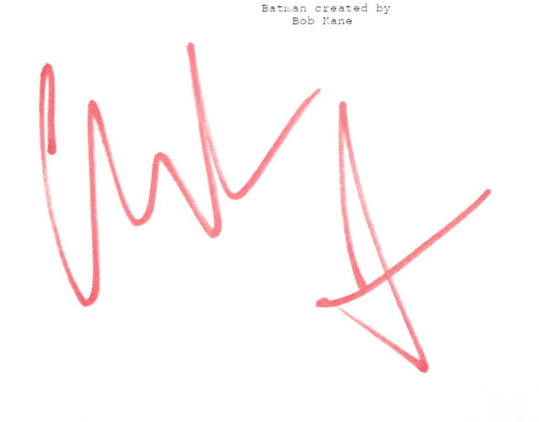 Christian Bale signed Batman Dark Knight Rises script autograph (E) Beckett BAS