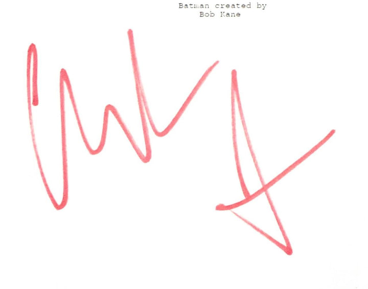 Christian Bale signed Batman Dark Knight Rises script autograph (E) Beckett BAS