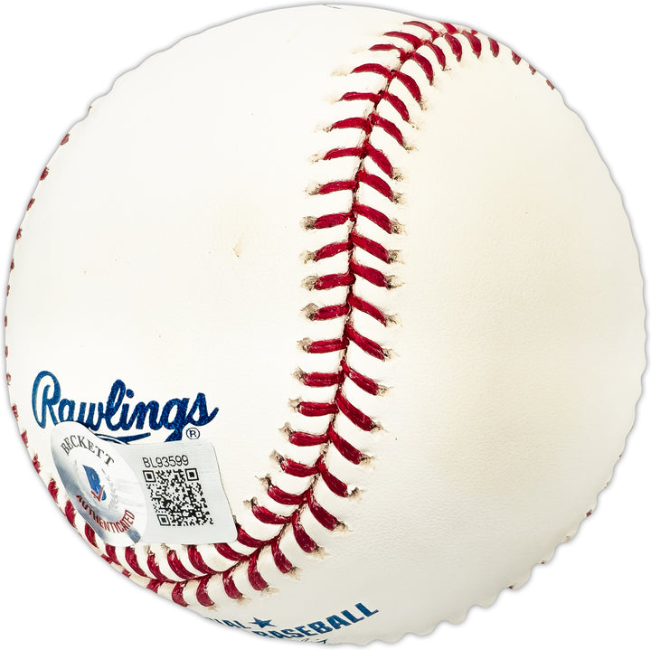 Jacke Davis Autographed MLB Baseball Philadelphia Phillies Beckett QR #BL93599