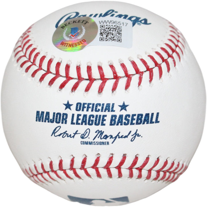 Robin Yount Signed Milwaukee Brewers OML Baseball HOF Beckett 40822