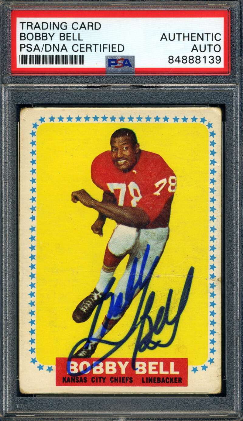 Bobby Bell PSA DNA Signed 1964 Topps Rookie Autograph