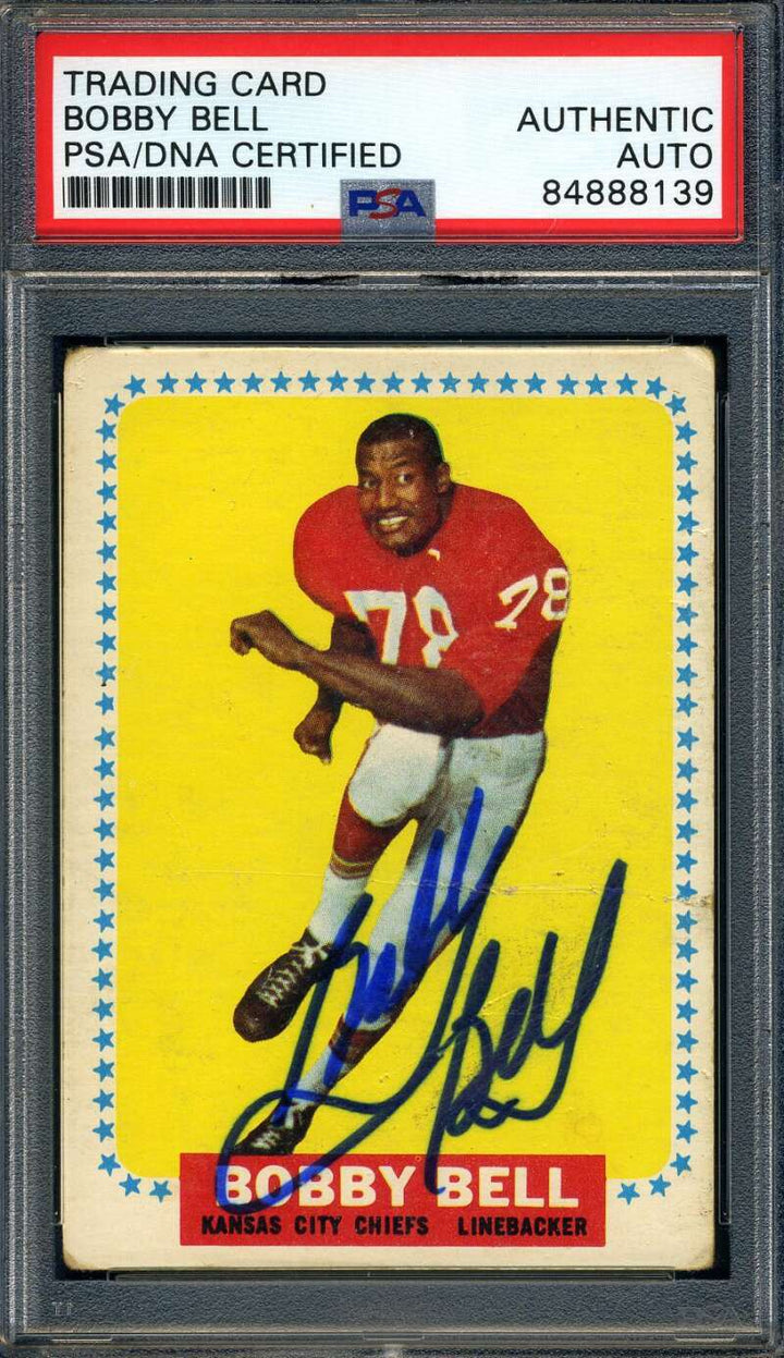 Bobby Bell PSA DNA Signed 1964 Topps Rookie Autograph