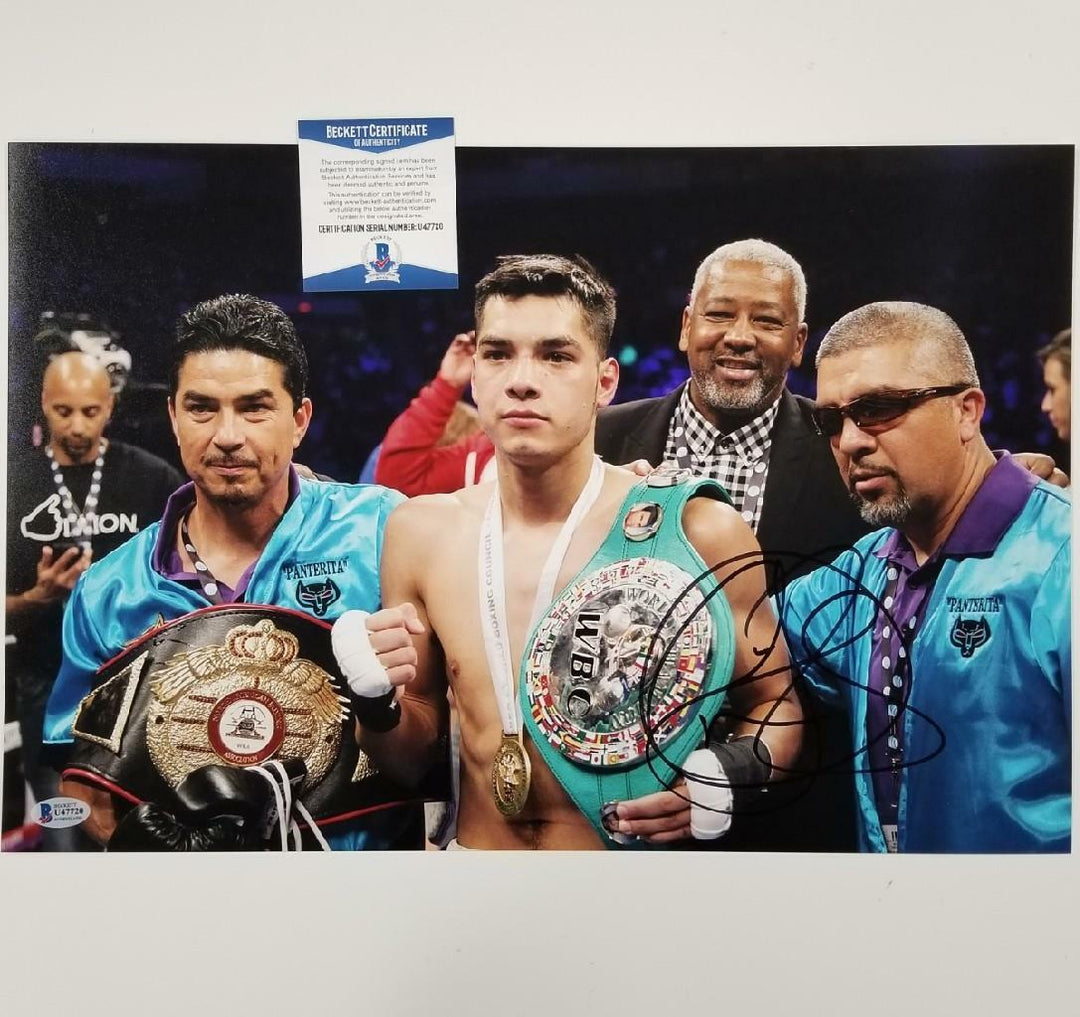 Omar Figueroa Jr. signed 12x18 Photo Boxing Autograph ~ Beckett BAS COA