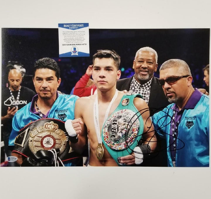 Omar Figueroa Jr. signed 12x18 Photo Boxing Autograph ~ Beckett BAS COA
