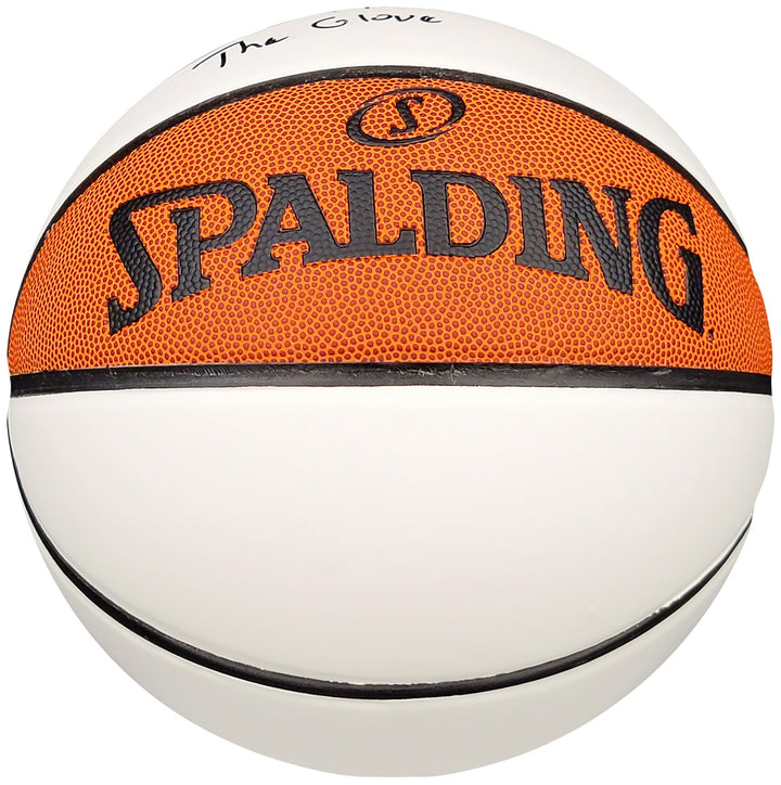 Gary Payton Auto Official Spalding White Basketball Supersonics The Glove Becket