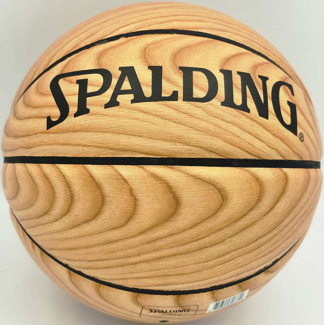 Kon Knueppel Signed Official Spalding Hornets Wood Logo Basketball Fanatics Holo