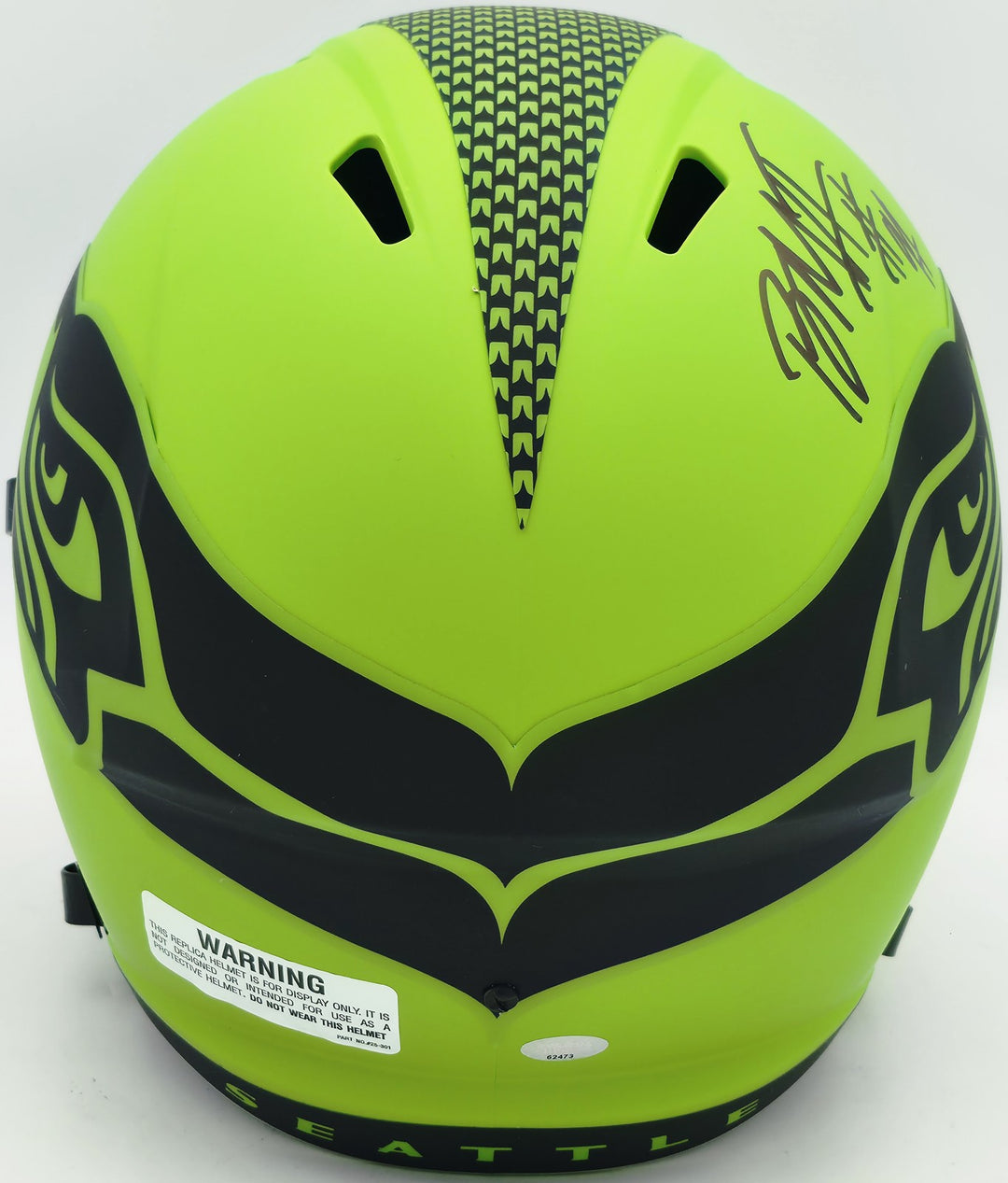 Byron Murphy II Auto Seahawks Rave Green Full Size Speed Replica Helmet MCS Holo