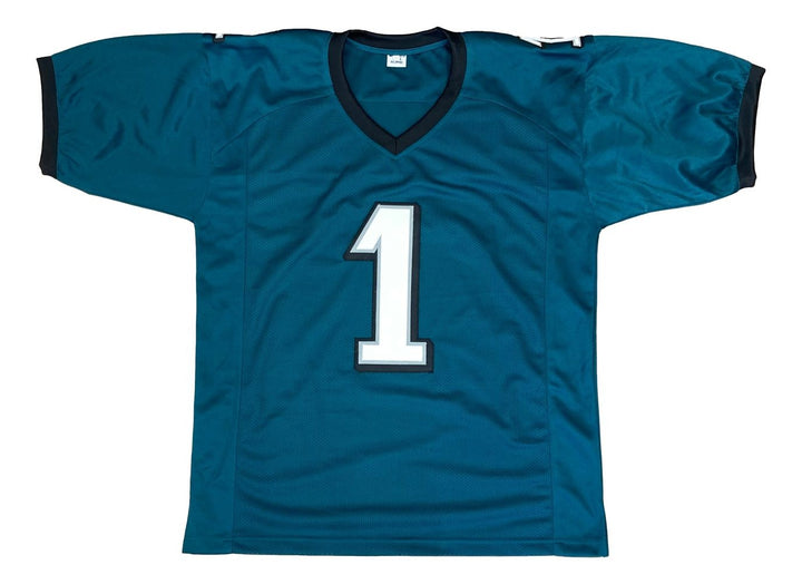 Big Dom DiSandro Philadelphia Signed Green Football Jersey BAS