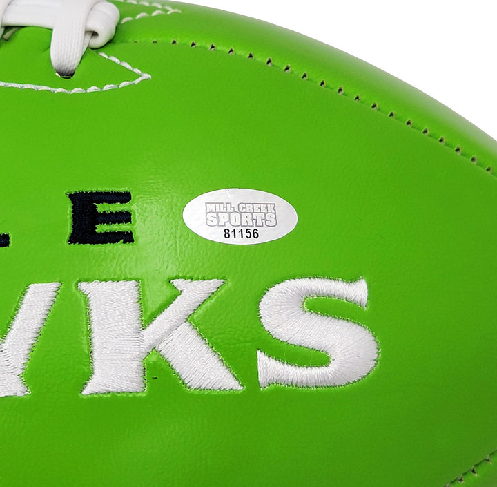 Uchenna Nwosu Autographed Signed Seattle Seahawks Green Logo Football MCS Holo