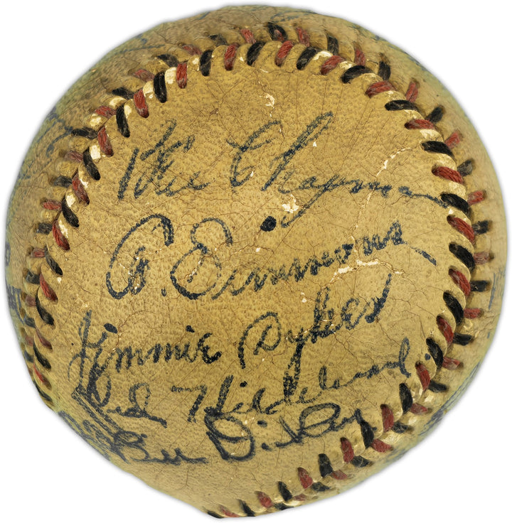 1933 1st AL All Star Team Auto League Baseball 18 Sigs Babe Ruth, Gehrig PSA/DNA