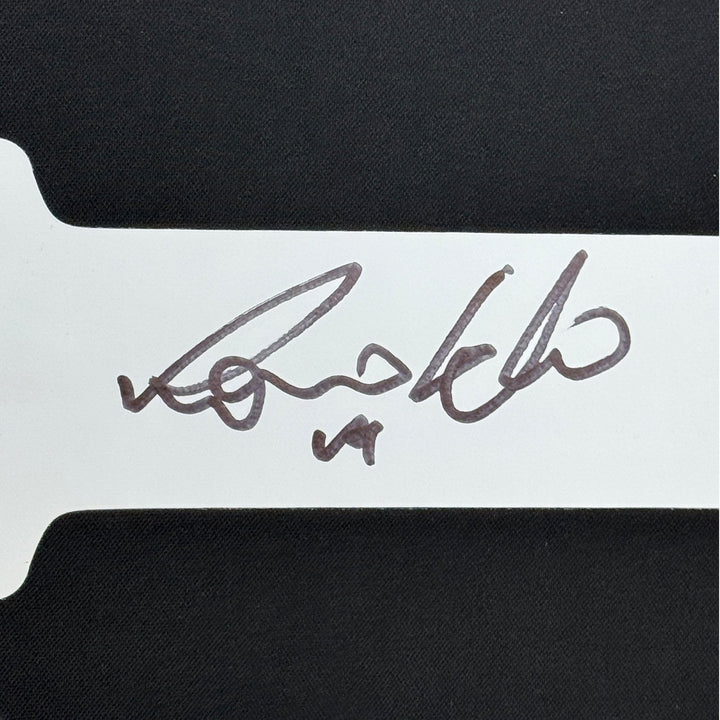 Framed Autographed/Signed Ronaldo Nazario 35x39 Real Madrid Jersey BAS COA