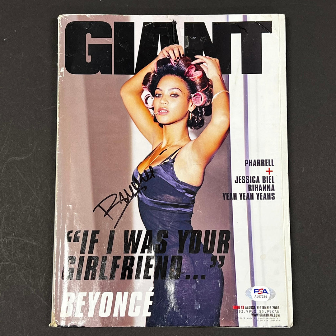 Beyonce Knowles Signed Magazine PSA/DNA Autographed