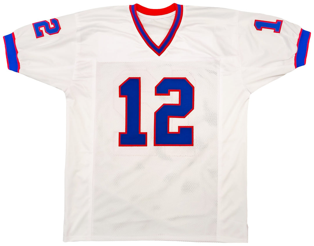 Buffalo Bills Jim Kelly Autographed Signed White Jersey Beckett BAS QR