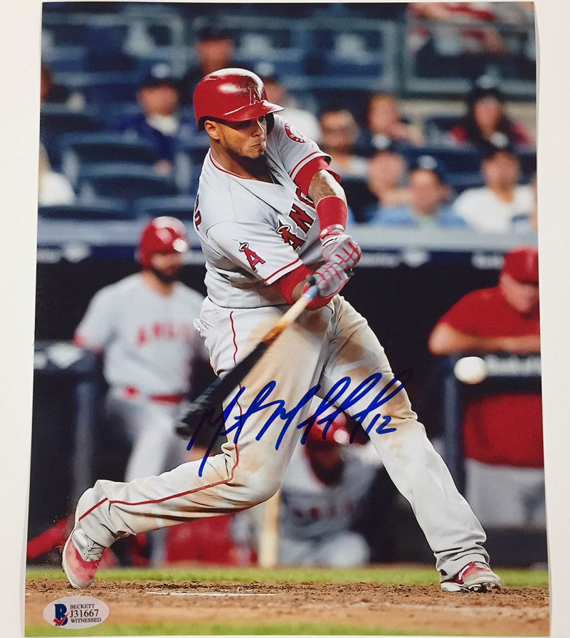 MARTIN MALDONADO Autograph ANGELS Signed 8x10 Photo C w/ Beckett Witness BAS COA