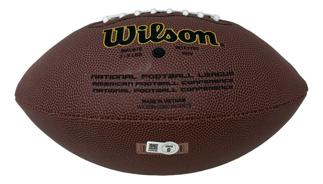 Thurman Thomas Buffalo Bills Signed NFL Wilson Super Grip Football BAS