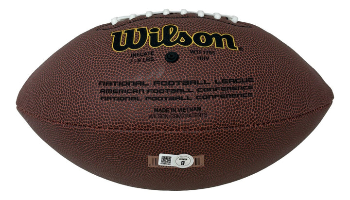 Thurman Thomas Buffalo Bills Signed NFL Wilson Super Grip Football BAS