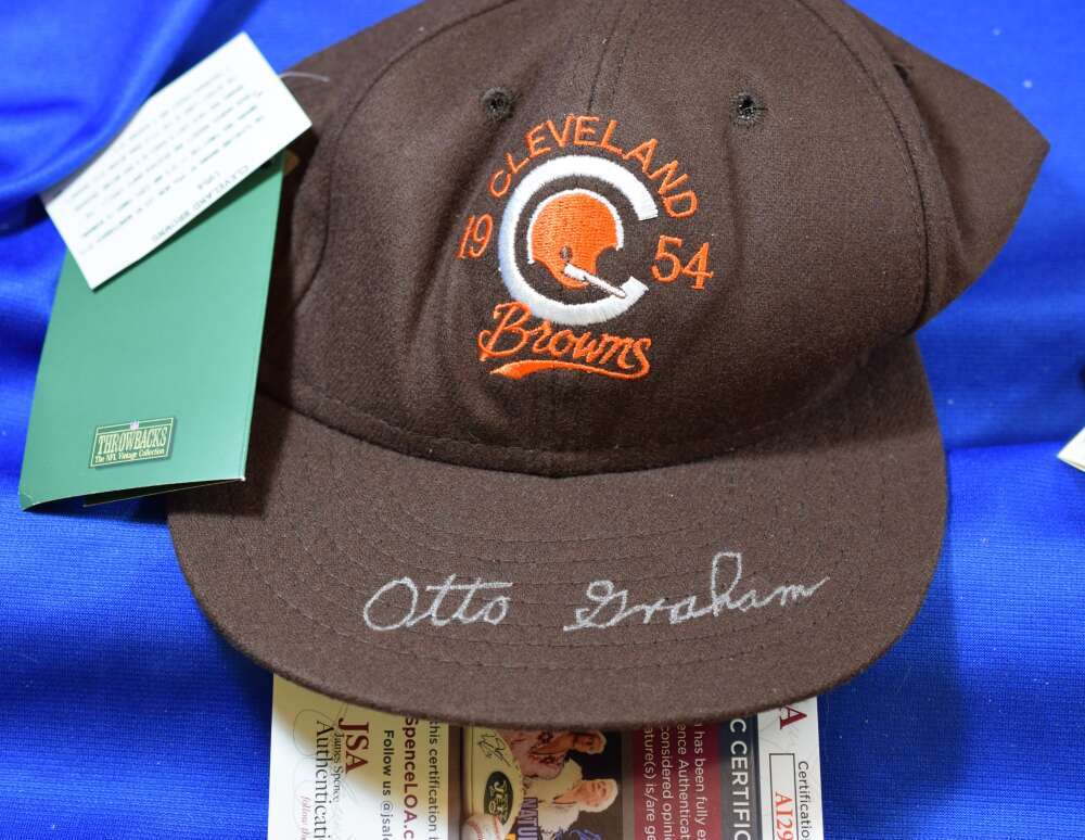 Otto Graham JSA COA Autograph Signed Cleveland Browns Hat