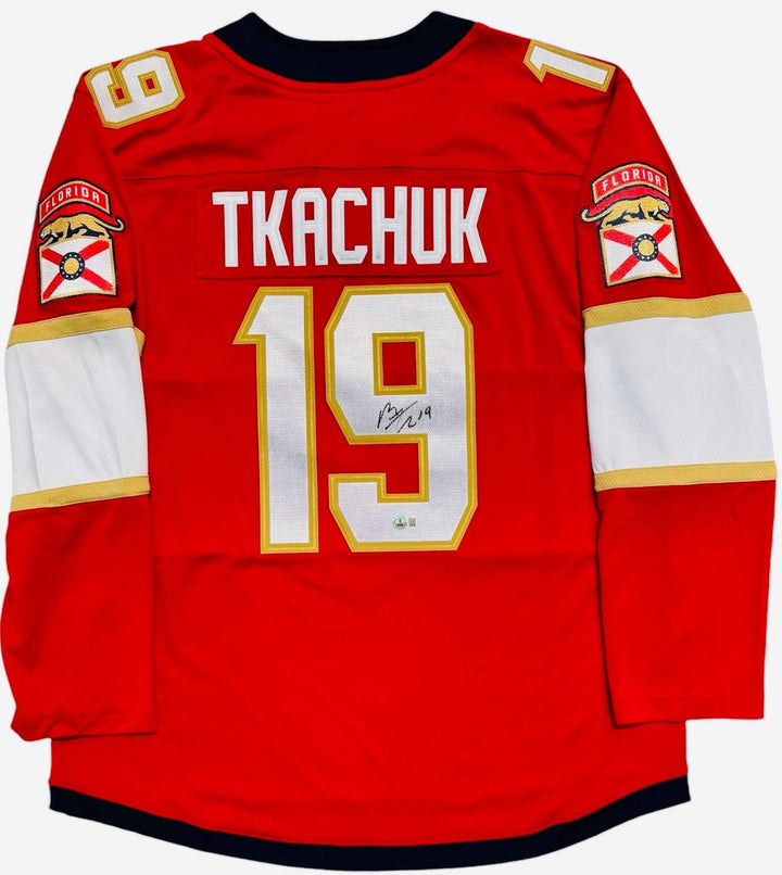 Matthew Tkachuk Autographed Panthers Authentic Breakaway Jersey (Beckett Witness