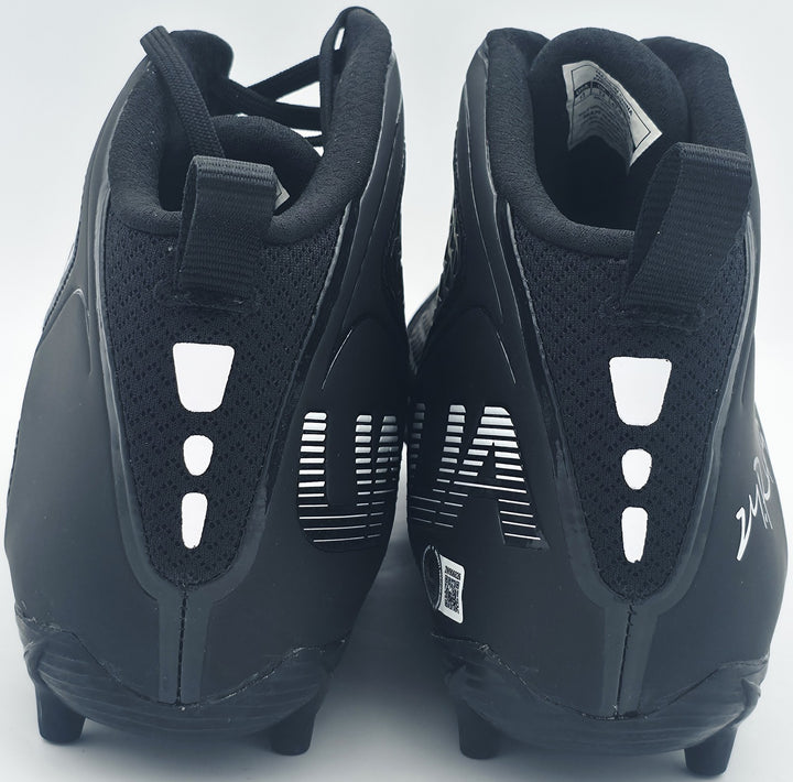 Michael Penix Jr Auto Black Under Armour Team Fierce Cleats Falcons 13 Beckett