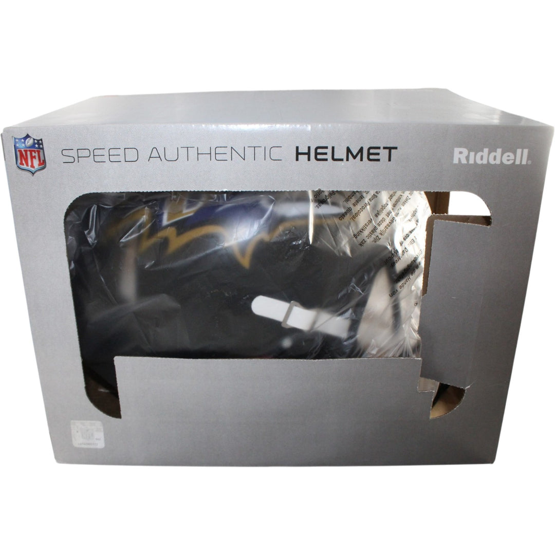 Ray Lewis Autographed Baltimore Ravens Authentic Helmet Beckett Witness 56144