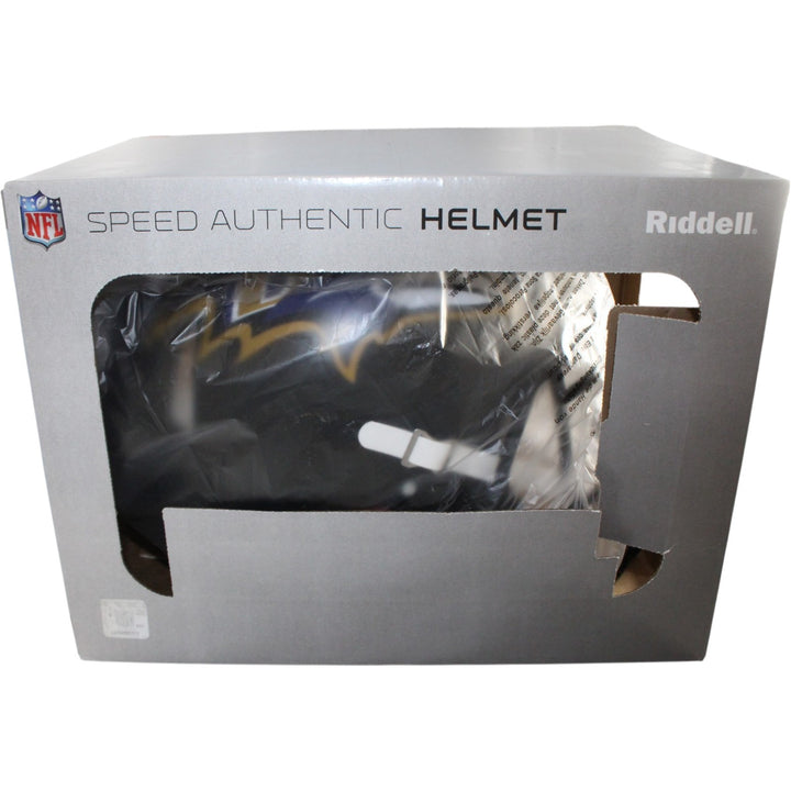 Ray Lewis Autographed Baltimore Ravens Authentic Helmet Beckett Witness 56144