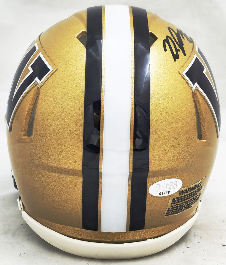 Dillon Johnson Auto Signed Washington Huskies Gold Speed Mini Helmet MCS Holo