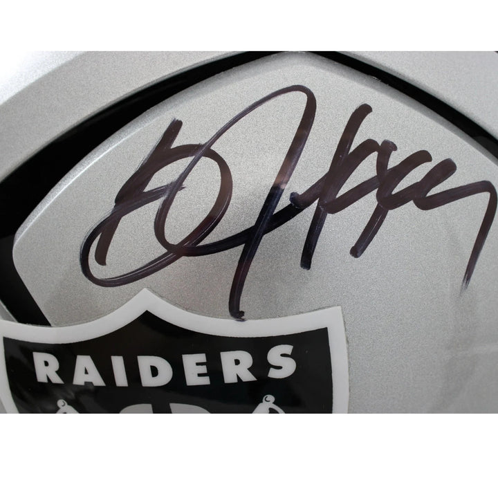 Bo Jackson Autographed Las Vegas Raiders F/S Axiom Helmet Beckett WIT 58490