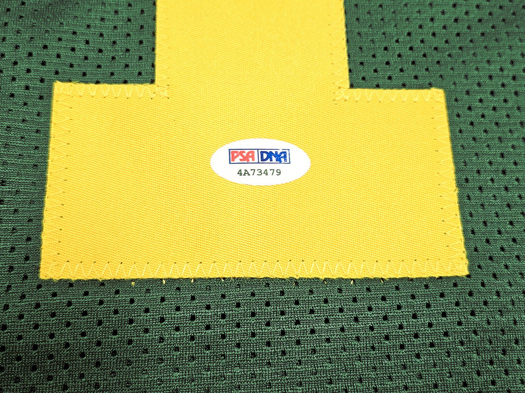 Edmonton Eskimos Warren Moon Autographed Signed Green Jersey "CHOF '01" PSA/DNA