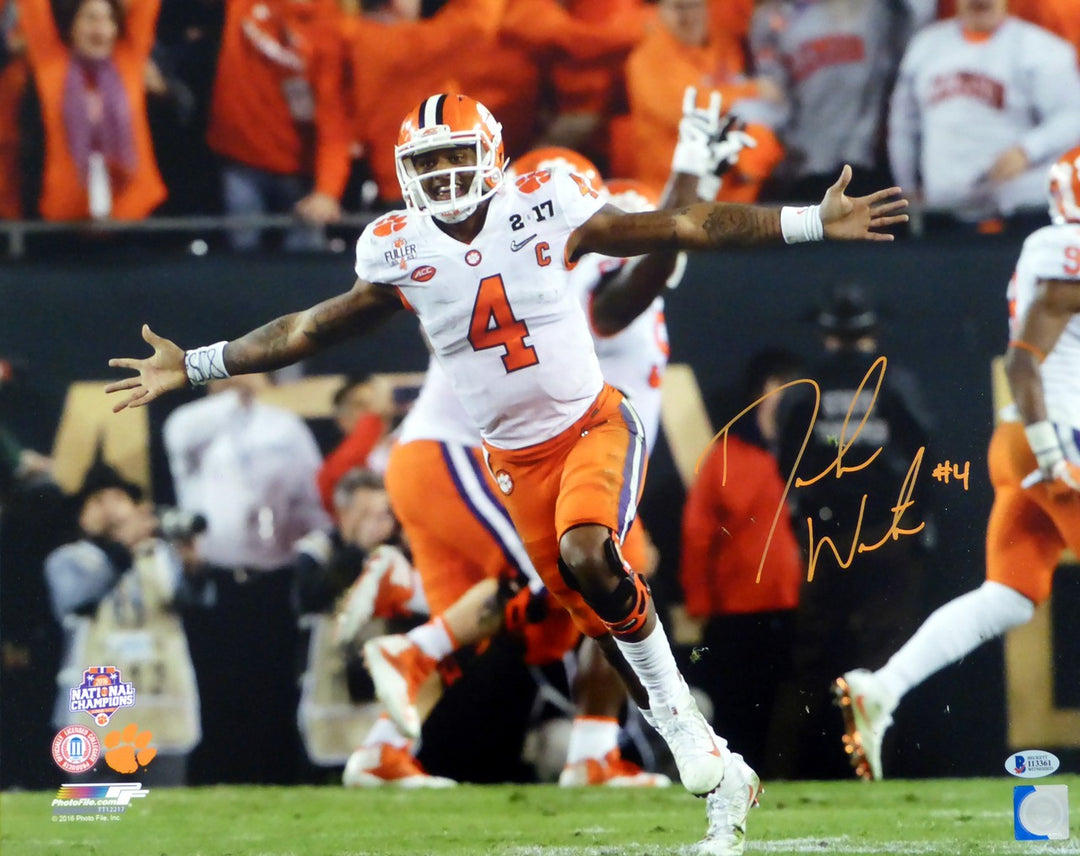 Deshaun Watson Signed 16x20 Photo Clemson Tigers Beckett BAS