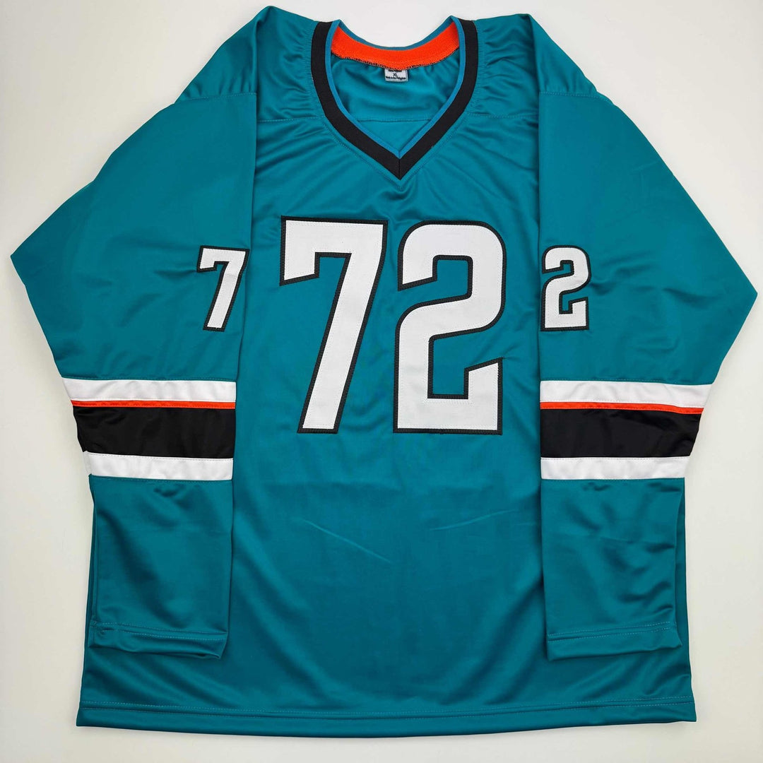 Autographed/Signed William Eklund San Jose Teal Jersey Beckett BAS COA