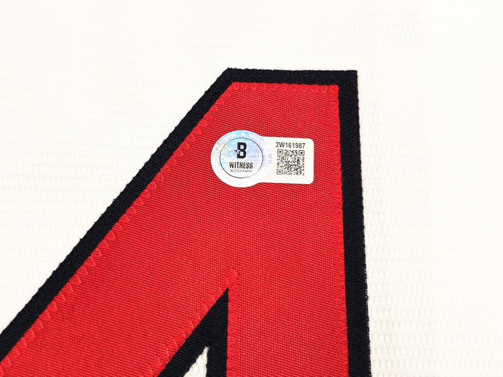 Boston Red Sox Pedro Martinez Auto Signed White Nike Jersey Size XXL Beckett Wit